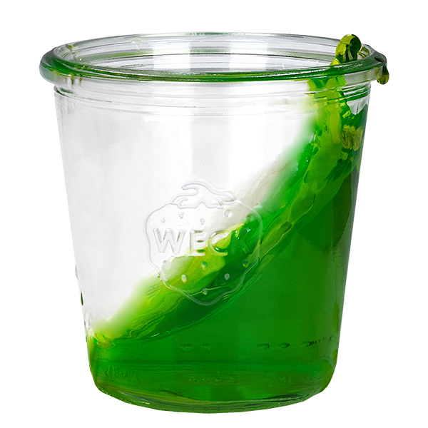 Jeu de 48 pots Weck 290ml de haut, 1/5L avec 48 pots en verre Jeu de 48 pots Weck 290ml de haut, 1/5L avec 48 pots en verre