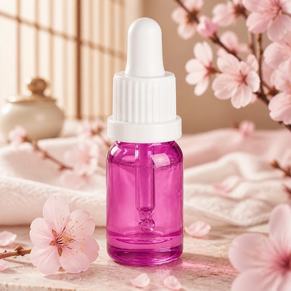 Flacon pipette 5ml blanc Originalité Bouchon à vis PurpleLine UT18/5 Bouteille en verre violette stylée de 5 ml avec bouchon compte-gouttes pratique pour une utilisation mobile