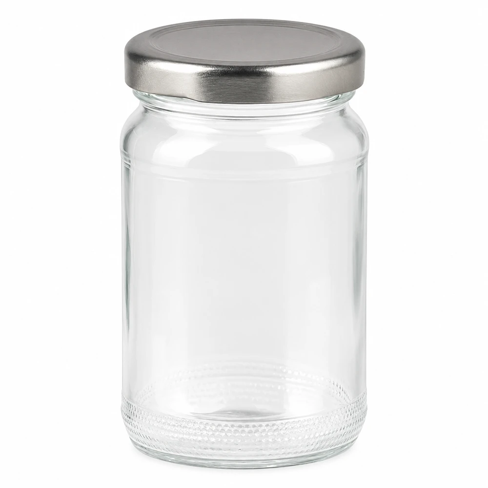 110ml Verre rond avec couvercle BasicSeal argent UNiTWIST 110ml Verre rond avec couvercle BasicSeal argent UNiTWIST
