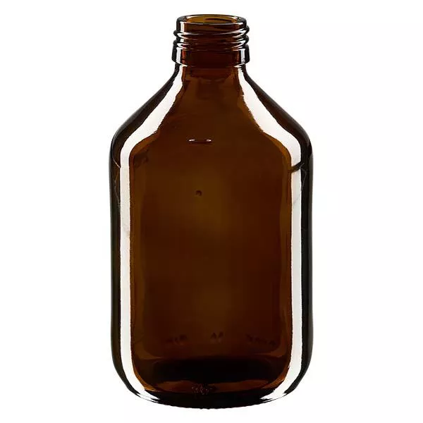 Flacon médical 300 ml couleur ambrée, PP 28