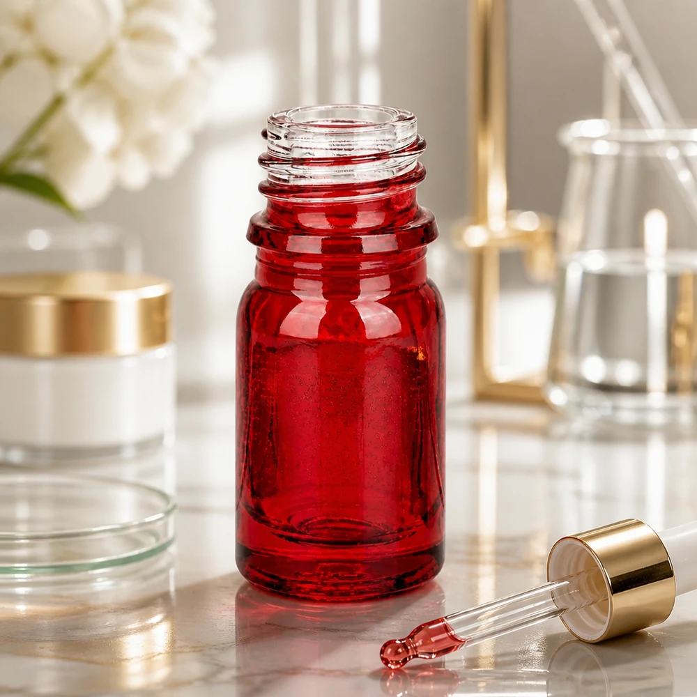 Flacon à pharmacie 5ml RedLine UT18/5 UNiTWIST Flacon RedLine UT18/5 pratique de 5ml en verre médical pour une conservation hygiénique