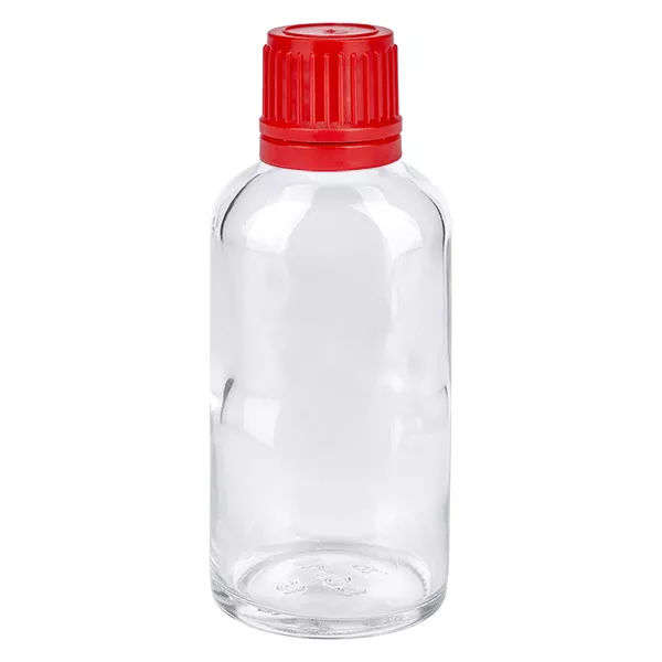 Flacon 50ml 11mm SV rouge OV ClearLine UT18/50