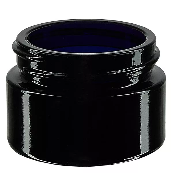 Pot cosmétique 30 ml en verre violet, sans couvercle Pot cosmétique 30 ml en verre violet, sans couvercle
