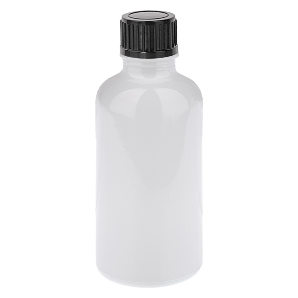 Flacon 50 ml Bouchon à vis 11 mm noir Standard WhiteLine UT18/50 Flacon 50 ml Bouchon à vis 11 mm noir Standard WhiteLine UT18/50