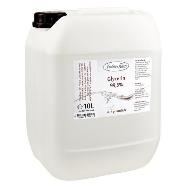 10 litres de glycérine 99.5% Doktor-Klaus 10 litres de glycérine 99.5% Doktor-Klaus