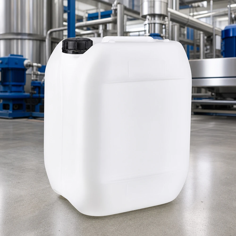 Bidon en plastique de 10 litres, adapté au contact alimentaire, avec bouchon OV pour un stockage et un transport en toute sécurité