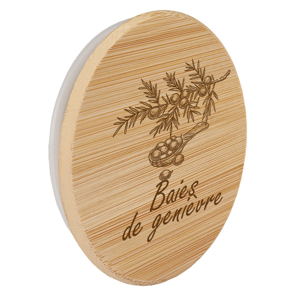 Paire en bois « Baies de genièvre » pour WECK RR60