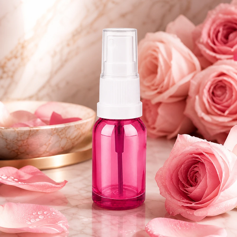 Bouteille polyvalente de 10 ml avec embout vaporisateur pour toniques et lotions pour le visage