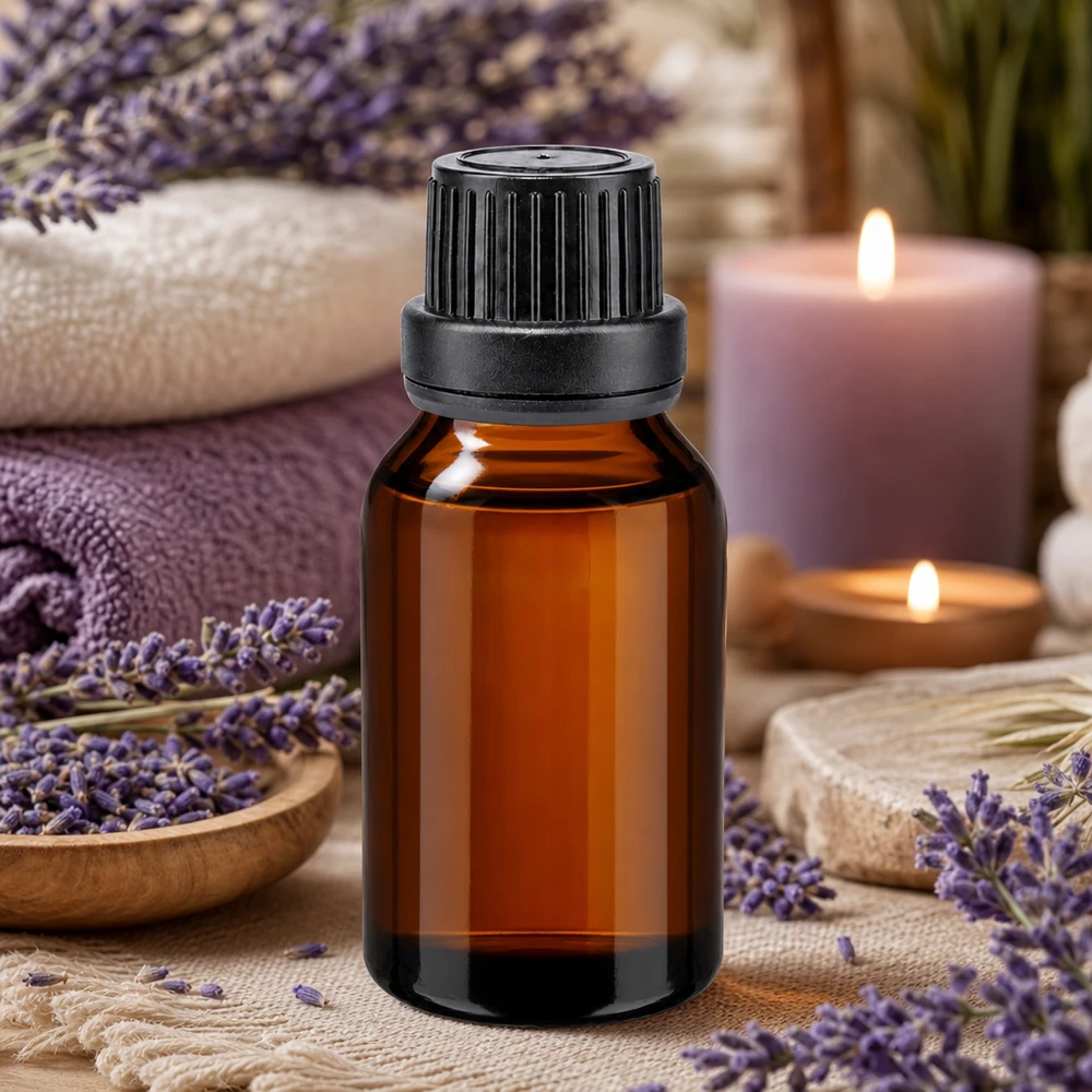 flacon à pharmacie brun 15ml bouchon inviolable 2mm noir bouchon inviolabilité Flacon de pharmacie de 15 ml muni d'un compte-gouttes de précision de 2 mm pour une utilisation dosée des huiles essentielles