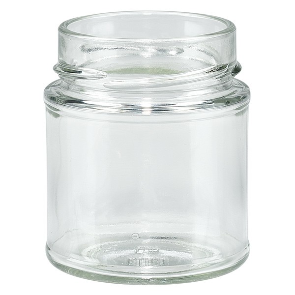 Creuset en verre 154ml clair, sans couvercle, filetage TO58deep