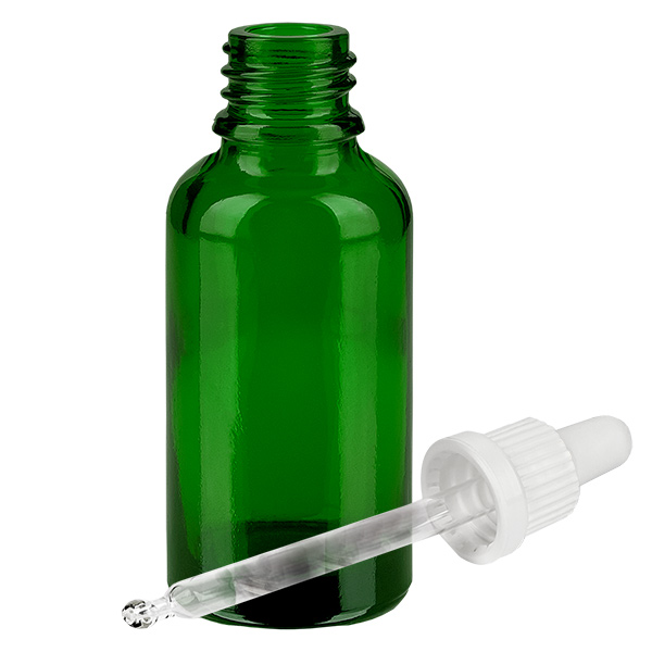 Flacon à pipette 30ml blanc OV GreenLine UT18/30