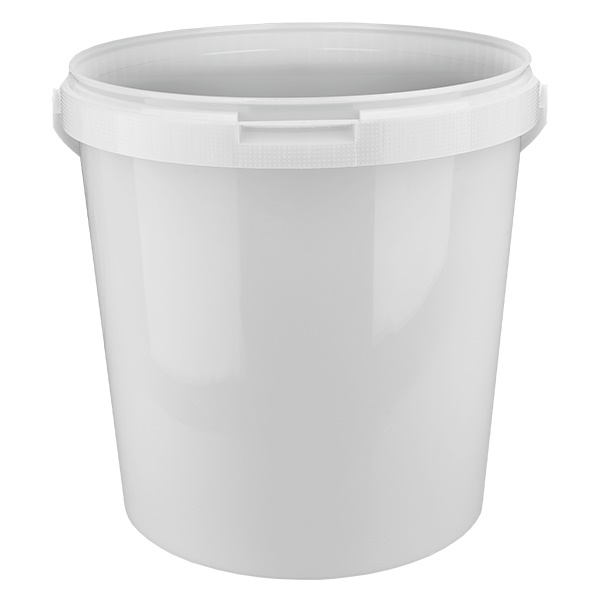 10,7L Seau blanc sans couvercle