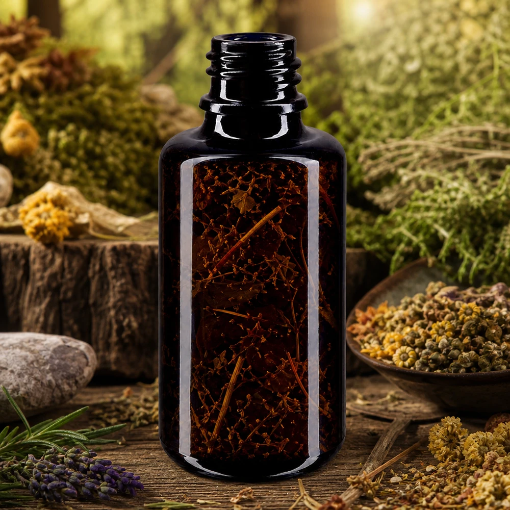 Flacon en verre violet 30 ml DIN18 (verre Miron) Miron Flacon compte-gouttes en verre violet Orion 30ml avec col fileté pour une conservation sûre