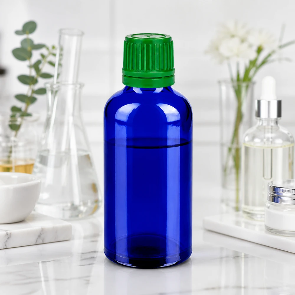 Flacon 50ml 11mm SV vert OV BlueLine UT18/50 Bouteille en verre bleu élégante de 50 ml avec un design ergonomique pour une utilisation facile