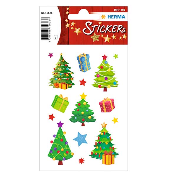 Sticker "Arbre de Noël" (30 stickers avec paillettes) Sticker "Arbre de Noël" (30 stickers avec paillettes)