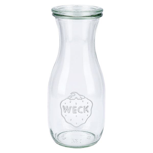 530ml Bouteille à jus de fruits avec bouchon en verre WECK RR60