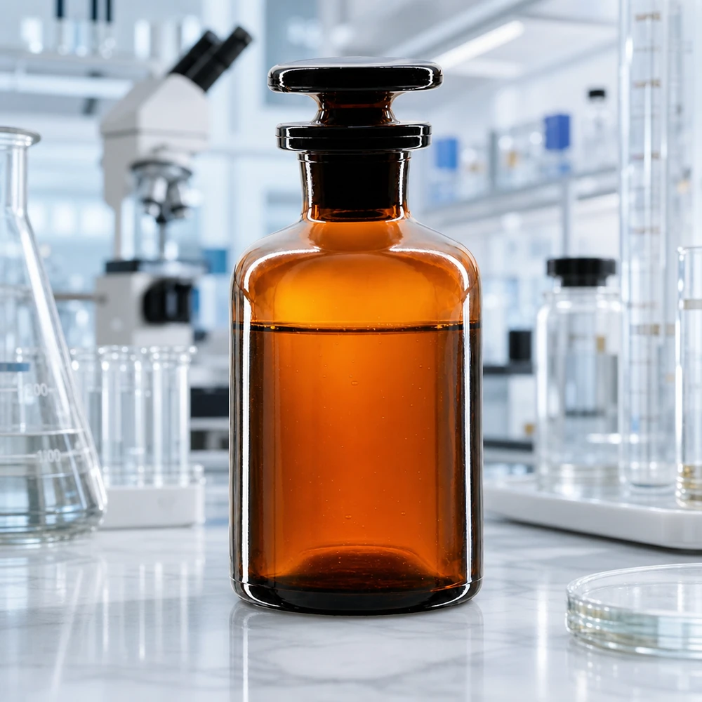 Flacon pharmaceutique 50 ml col étroit en verre ambré + bouchon Flacon de pharmacie classique de 50 ml, brun, avec bouchon en verre, pour teintures et extraits