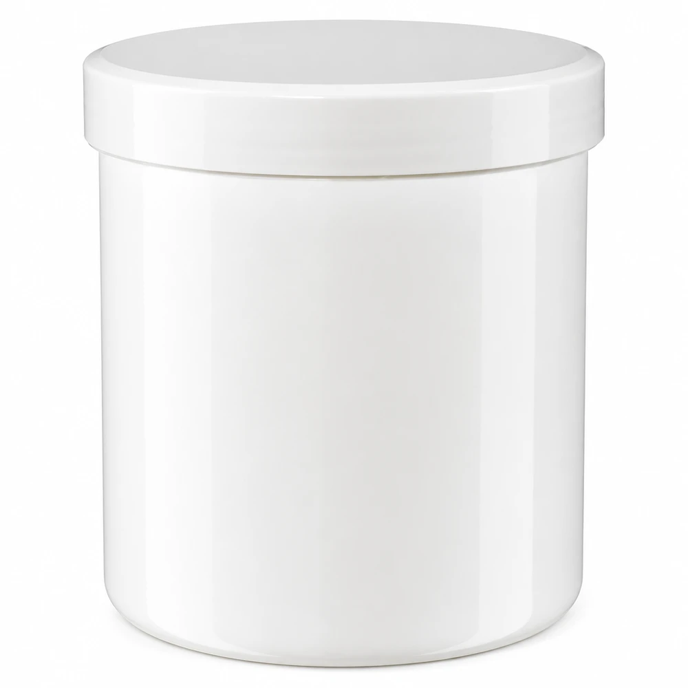Pot à pommade 10 g, blanc, en plastique PP : conservation hygiénique des pommades