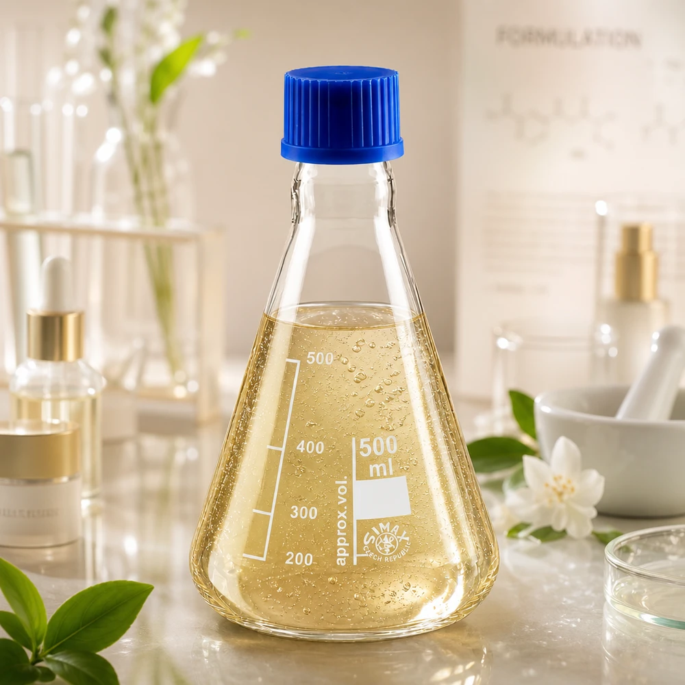 Erlenmeyer 500 ml col étroit, verre borosilicate avec filetage et bouchon Erlenmeyer 500ml de forme conique idéal pour les processus de mélange et les réactions