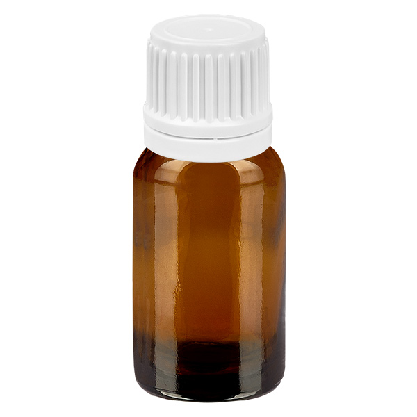 Flacon compte-goutte 10ml 0.7mm blanc OV BrownLine UT18/10