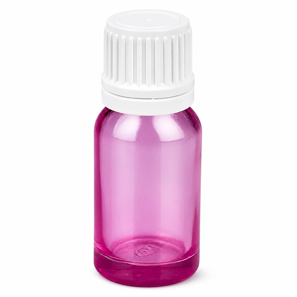 10ml flacon compte-gouttes 0.7mm blanc originalité bouchon à vis PurpleLine UT18/10 Flacon compte-gouttes PurpleLine 10ml violet pour la cosmétique, l'aromathérapie et les applications pharmaceutiques