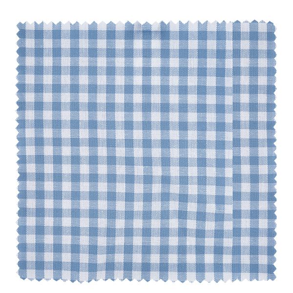 Tissu napperon pour décoratif bleu clair à carreaux 12cm carré