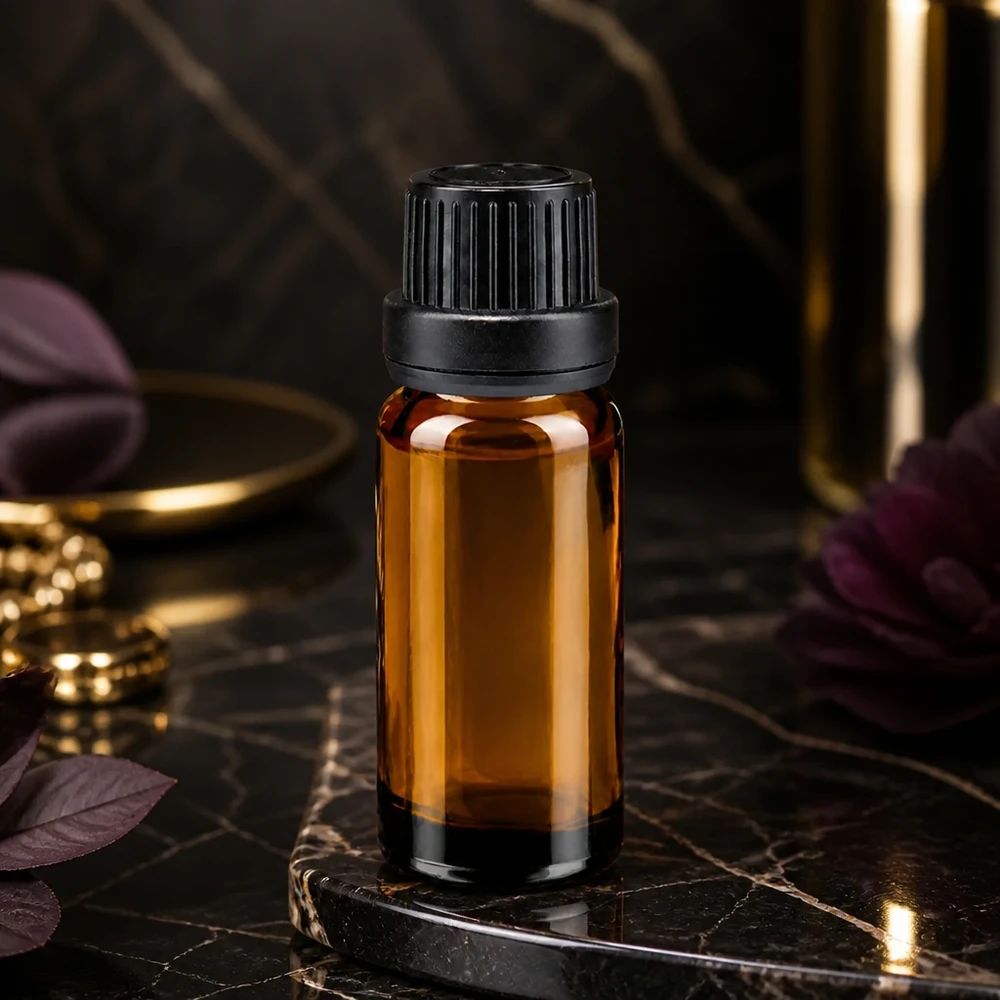 Flacon compte-gouttes ApoGlas 10 ml, brun, avec embout de 2 mm, pour huiles parfumées et aromathérapie