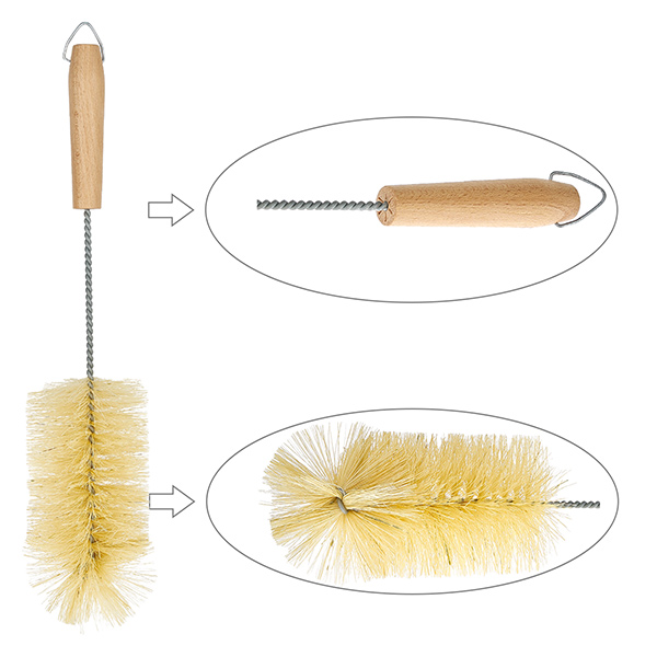 Brosse à verres avec manche en bois pour RR80