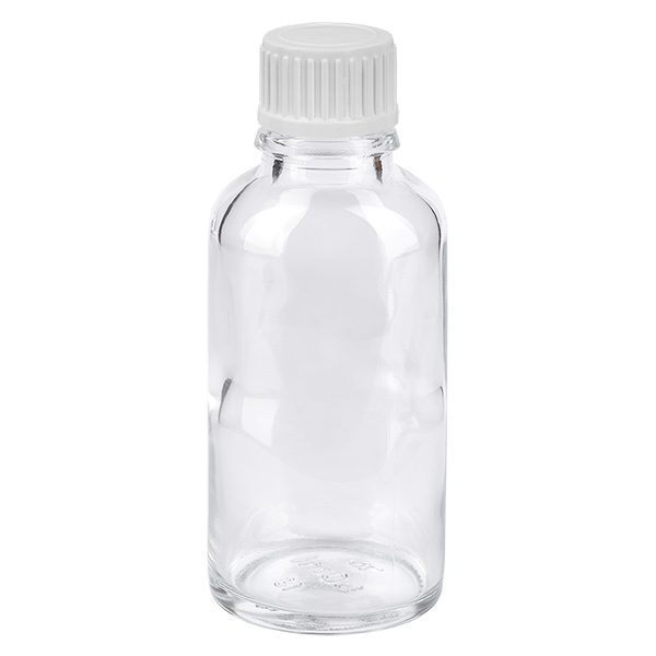Flacon compte-goutte 30ml 0.9mm blanc STD ClearL. UT18/30