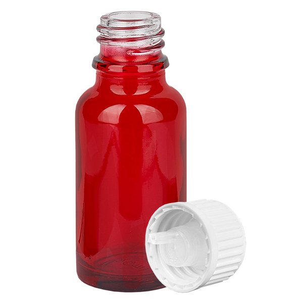 Flacon compte-goutte 20ml 0.9mm blanc STD RedLine UT18/20 Flacon compte-goutte 20ml 0.9mm blanc STD RedLine UT18/20
