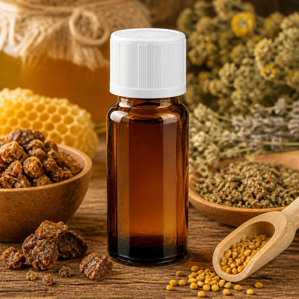 Flacon de pharmacie brun 10ml bouchon vissable blanc sécurité enfant Petit flacon compte-gouttes marron de 10 ml avec bouchon KiSi blanc, destiné à la médecine naturelle et aux produits apicoles