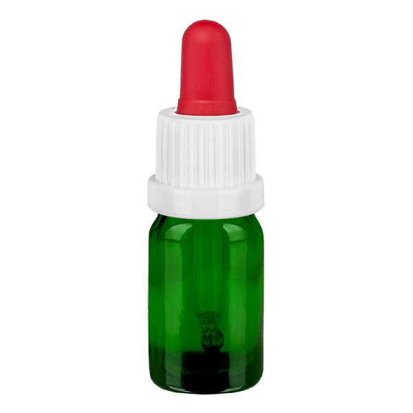 Flacon à pipette 5ml blanc/rouge OV GreenLine UT18/5 Flacon à pipette 5ml blanc/rouge OV GreenLine UT18/5