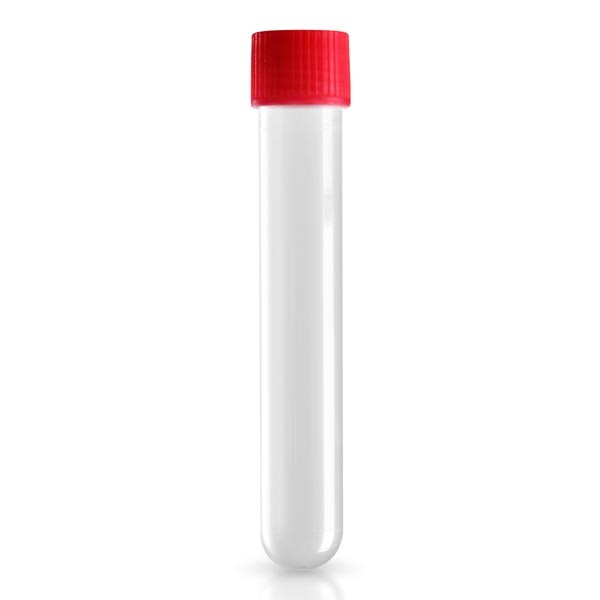 Tube à essai clair 13 ml, 16/100 + bouchon à vis Tube à essai clair 13 ml, 16/100 + bouchon à vis
