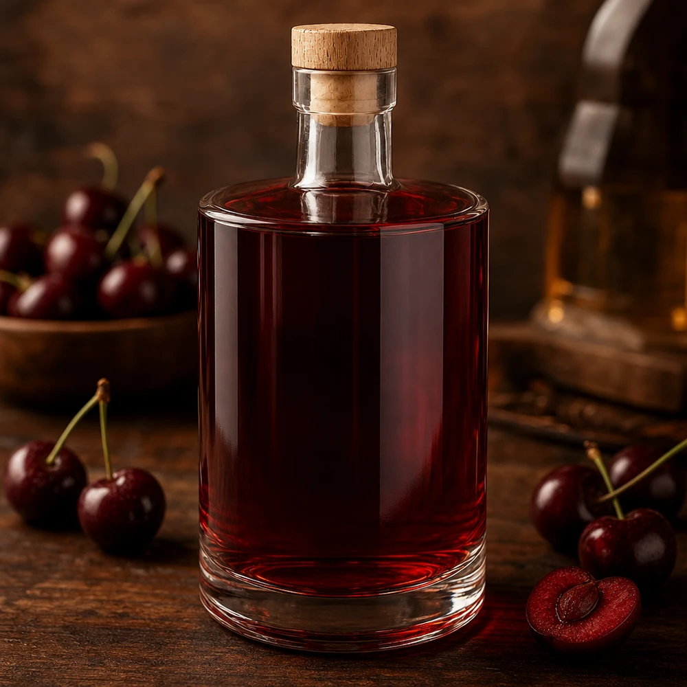 Bouteille en verre 700 ml « Marie » avec bouchon en bois UNiTWIST® Bouteille en verre 700 ml « Marie » avec bouchon en bois UNiTWIST®