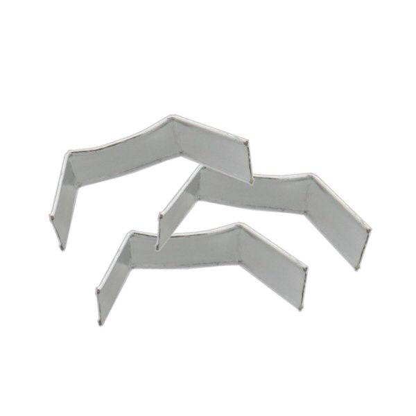 100 clips en papier, longueur 33, argentés