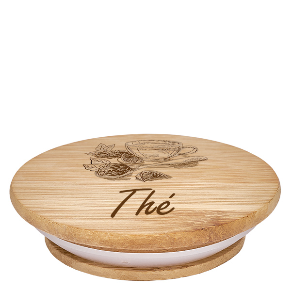 Couvercle en bois « Thé » pour WECK RR100