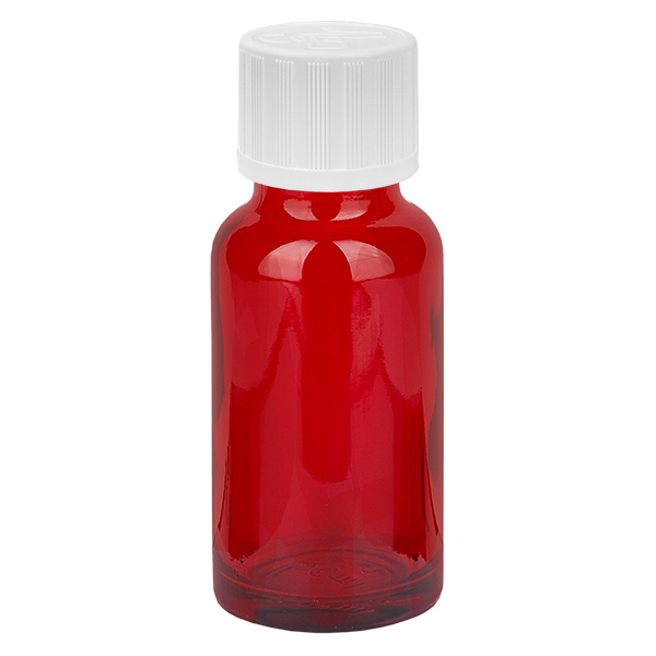 Flacon compte-gouttes 20ml 1.2mm w. STD KiSi RedL. UT18/20 Flacon compte-gouttes 20ml 1.2mm w. STD KiSi RedL. UT18/20