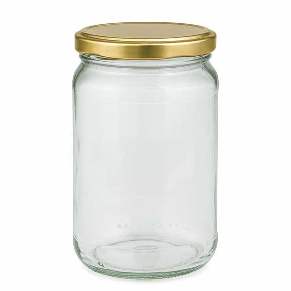 305ml Verre rond avec couvercle BasicSeal or UNiTWIST