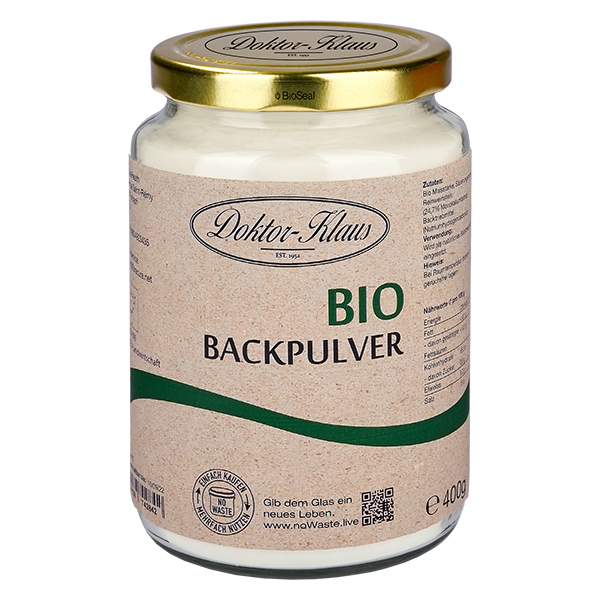 400g de levure chimique bio Doktor-Klaus noWaste