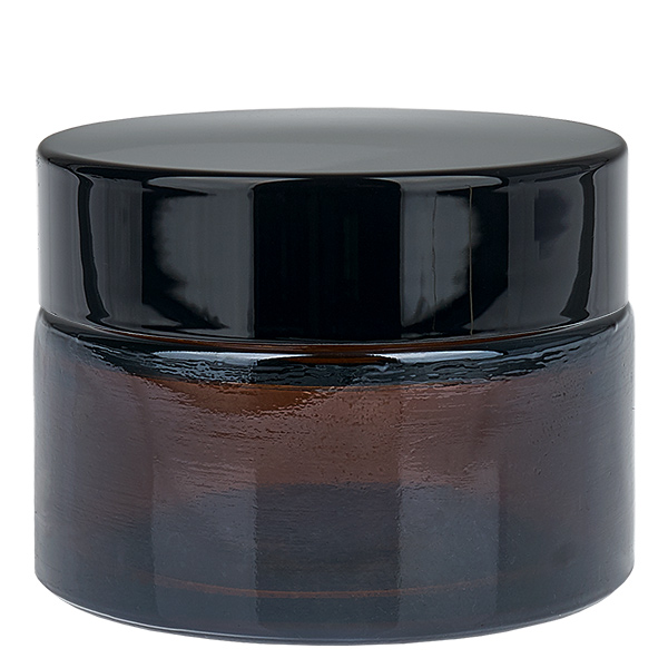 Pot en verre 30ml brun avec couvercle à insérer UNiTWIST