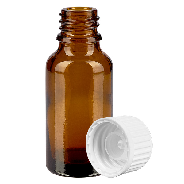 Flacon 20ml (globule) 3mm GR w. STD BrownL. UT18/20