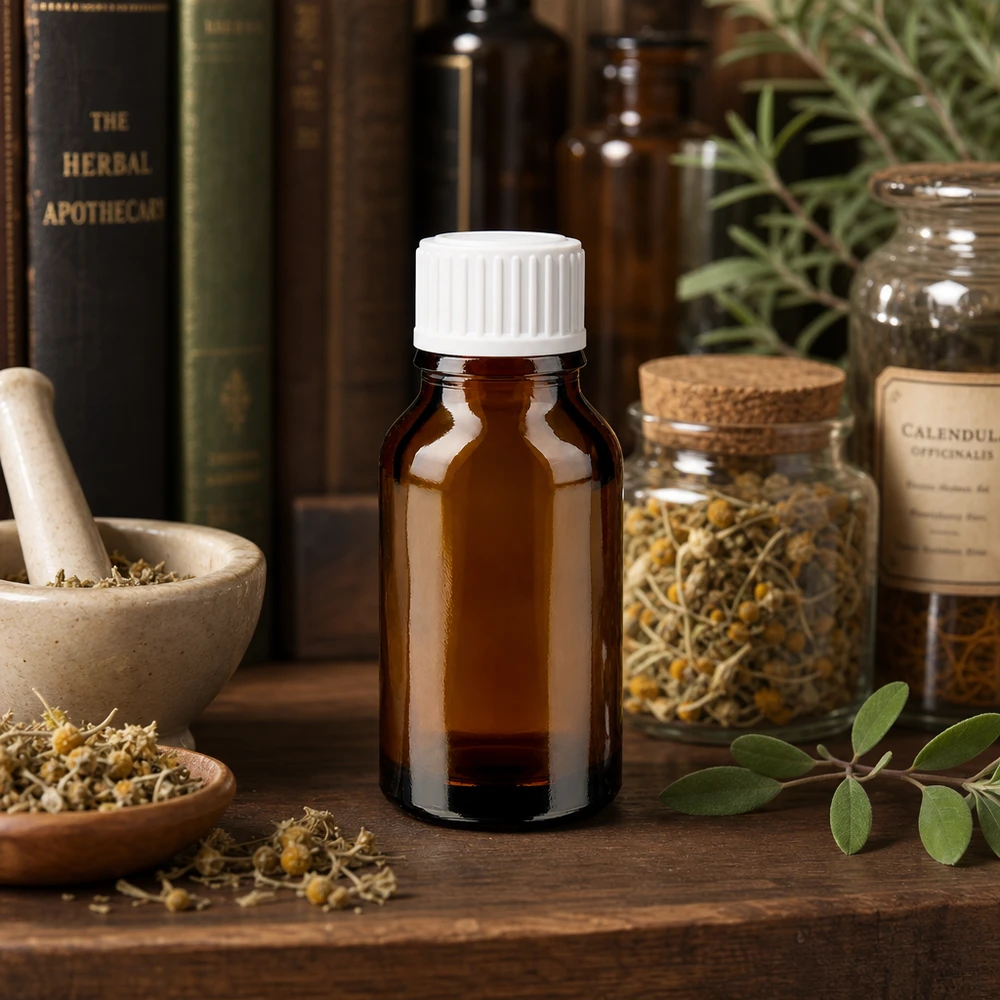 Flacon de pharmacie brun 30ml bouchon vissable blanc standart Flacon opaque de 30 ml en verre brun avec bouchon à vis blanc, destiné à la médecine naturelle et aux extraits de plantes
