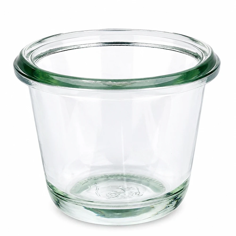 Bocal gourmet WECK RR60 vide de 80 ml en verre transparent avec bord à bourrelet caractéristique pour la mise en conserve et les conserves