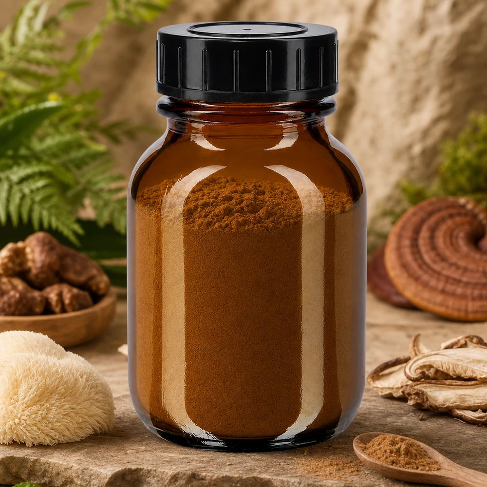 Bouteille à col large de 50 ml de haute qualité en verre brun anti-UV avec un bouchon à vis pratique