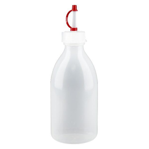 Flacon à col étroit 250 ml avec compte-gouttes Flacon à col étroit 250 ml avec compte-gouttes