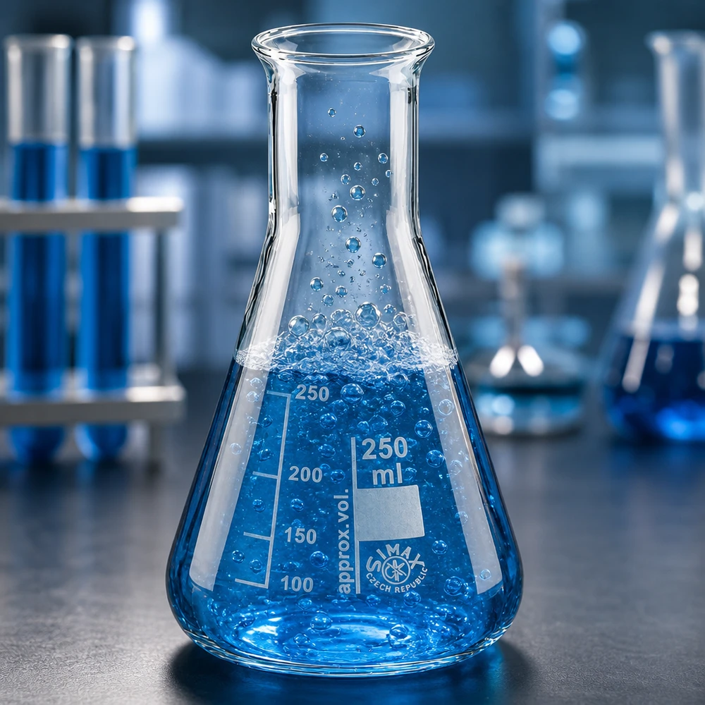 Erlenmeyer 250ml col large, verre borosilicate Fiole jaugée scientifique 250ml col étroit en verre de laboratoire robuste pour les expériences chimiques