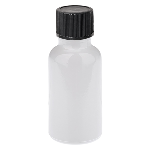 Flacon compte-gouttes 20 ml 1 mm noir Bouchon standard WhiteLine UT18/20