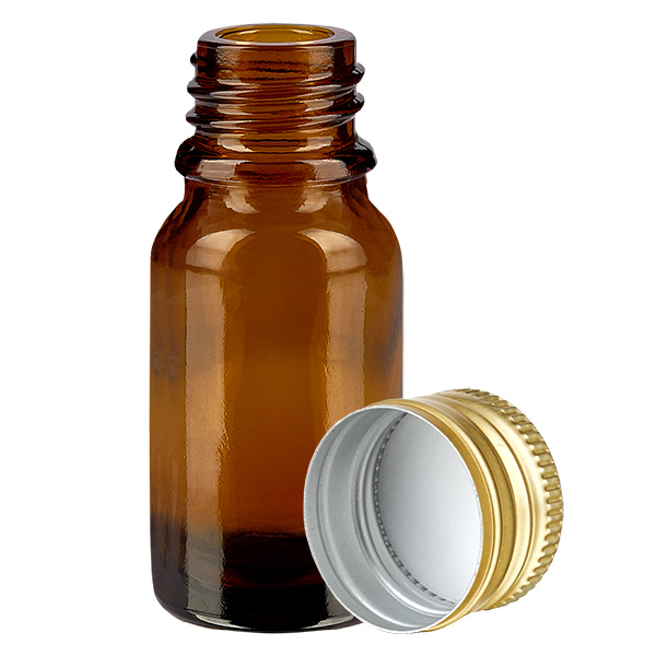 Flacon 10ml 11mm SV alu-or STD BrownL. UT18/10