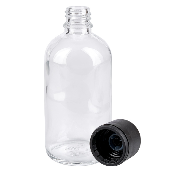 Flacon 100ml 6mm SV noir STD ClearL. UT18/100