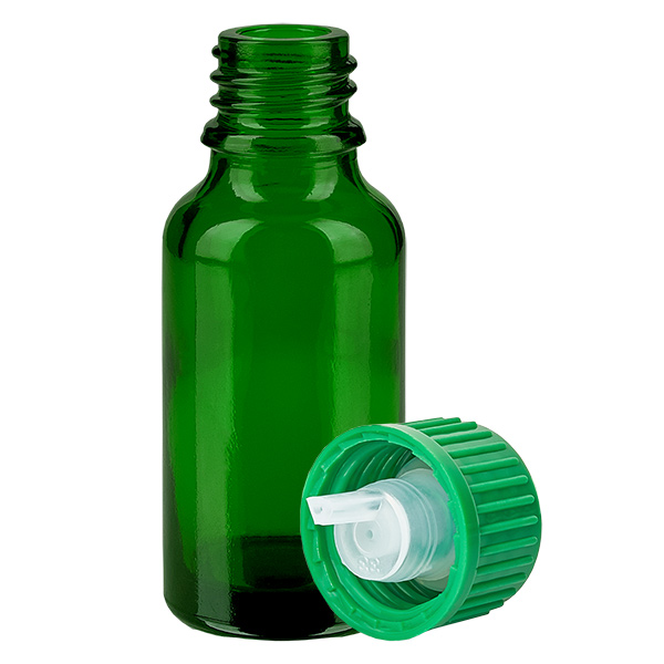 20ml Flacon compte-goutte 0.8mm vert STD GreenLine UT18/20 20ml Flacon compte-goutte 0.8mm vert STD GreenLine UT18/20